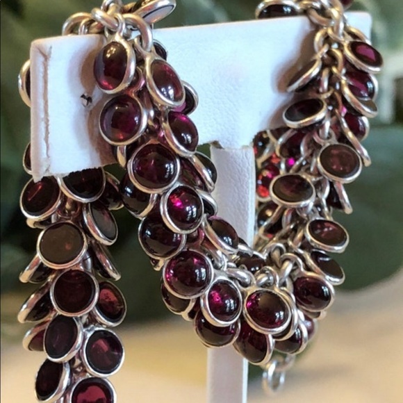 Silpada Garnet Cha-Cha Bead Bracelet RARE B1049 - Picture 2 of 15
